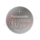Battery 3V CR2032 Lithium Battery Coin Type Panasonic