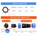 KF17-3pin IP68 Waterproof Dustproof Connector