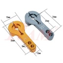 CNC Aluminum Servo Motor Arm Horn 35mm Long Type 25T AL Alloy