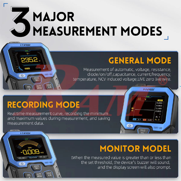 FNIRSI® DMT-99 Intelligent Color Screen Digital Multimeter