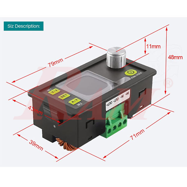 DPS5005-BT Bluetooth & USB Programmable Power Supply With Color LCD Voltmeter 0~50V 0~5A