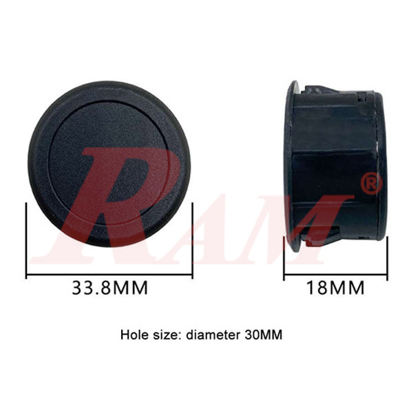 Digital Round Panel Voltage Meter DC 4 ~ 100Vdc