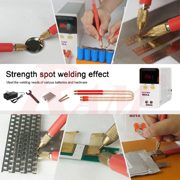 SUNKKO® GLITTER 801A Battery Spot Welder Capacitor Energy Storage Pulse Welding Machine