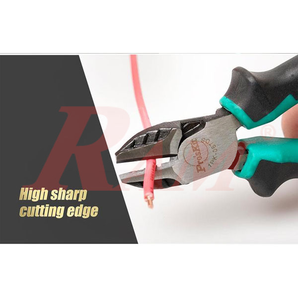 Pro'sKit® 1PK-067DS Dual Color Side Cutting Plier 165mm