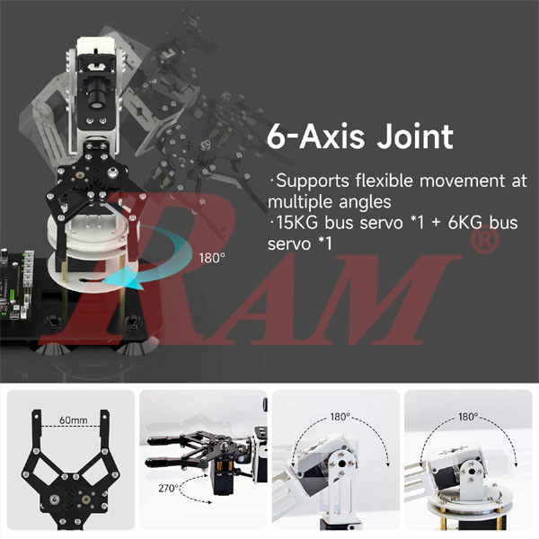 DOFBOT SEAl AI Vision Robotic Arm Virtual Machine Version 6DOF Degrees Of Freedom