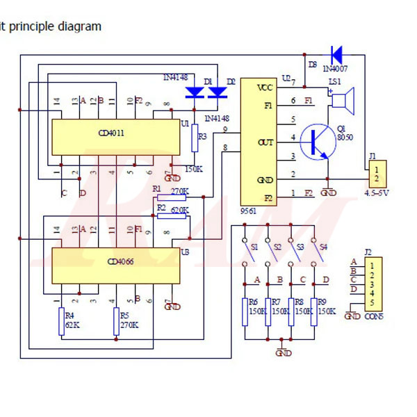 DIY Blue Sixteen Music Box Electronic Kit