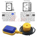 Square 2m Float Switch for Industrial Pump Tank Monitoring