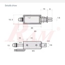 JF-0530B DC12V Push-Pull Action Type Electric Linear Solenoid Electromagnetic Lock