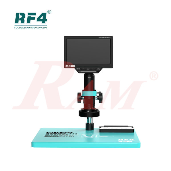RF4-50M 7-50X Built-in High Definition Camera 1080P Color Screen Video Microscope With Multimeter