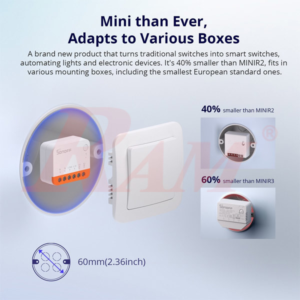 SONOFF - MINI Extreme R4 WiFi DIY Smart Switch
