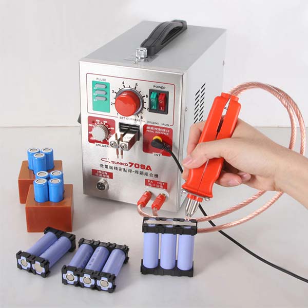 SUNKKO® 709A Battery Spot Welding Machine for 18650 Lithium Batteries + Soldering Iron