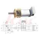 Micro Metal (With Encoder) 6V DC Geared Motor 30 rpm (GA12-N20)