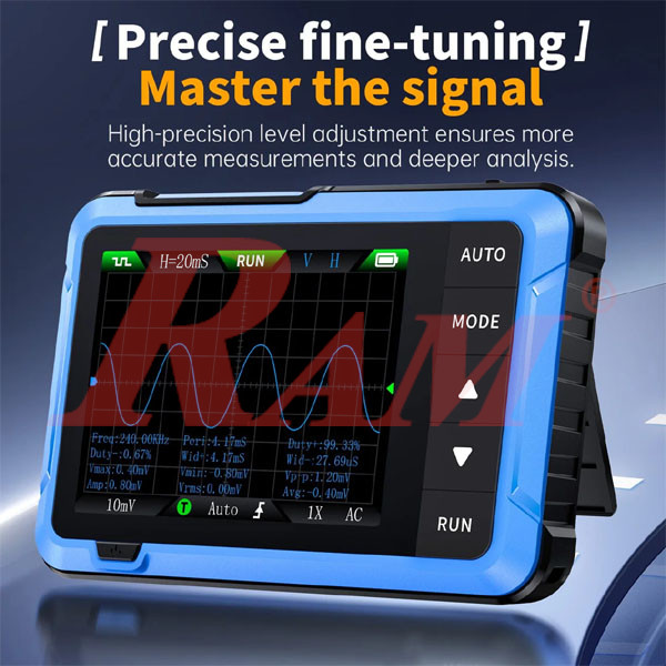 FNIRSI® DSO-510 10MHz 48MS/s Mini Handheld Digital Oscilloscope Signal Generator