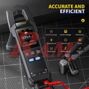FNIRSI DMC-100 color display and full feature set: capacitance, continuity, frequency, and more