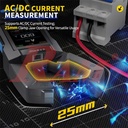 FNIRSI DMC-100 AC/DC current measurement with 25mm clamp jaw opening
