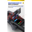 FNIRSI DMC-100 waveform display and data storage feature graphic
