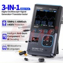 FNIRSI® DSO-TC4 (3-IN-1) 10MHz 48MSa/s Digital Oscilloscope Transistor Tester Signal Generator