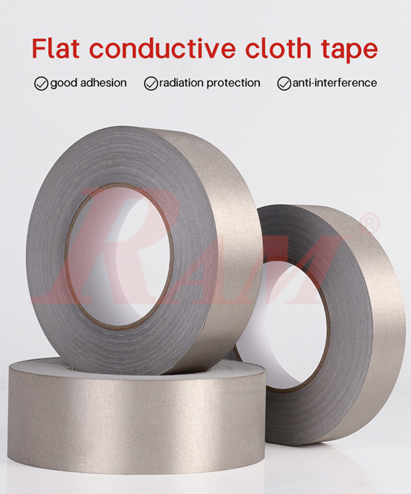 Conductive Fabric Cloth Adhesive Tape Width 8mm - 1 Roll 20M