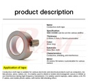 Conductive Fabric Cloth Adhesive Tape Width 10mm - 1 Roll 20M