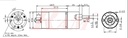 SG555123000-10K DC Geared Motor 12Vdc 300r/min 0.13 N.m