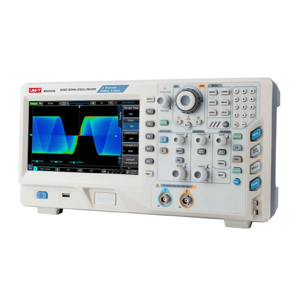 UNI-T MSO3352E Mixed Signal Oscilloscope 350 MHz - 2 Analog + 16 Digital Channels, 2.5 GSa/s Sampling Rate, and Built-in Function / Arbitrary Waveform Generator