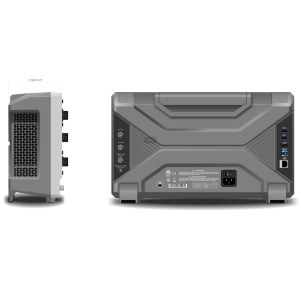 UNI-T UPO2204HD 4-Channel High-Resolution Digital Oscilloscope 200 MHz (12-bit, 2.5 GSa/s)