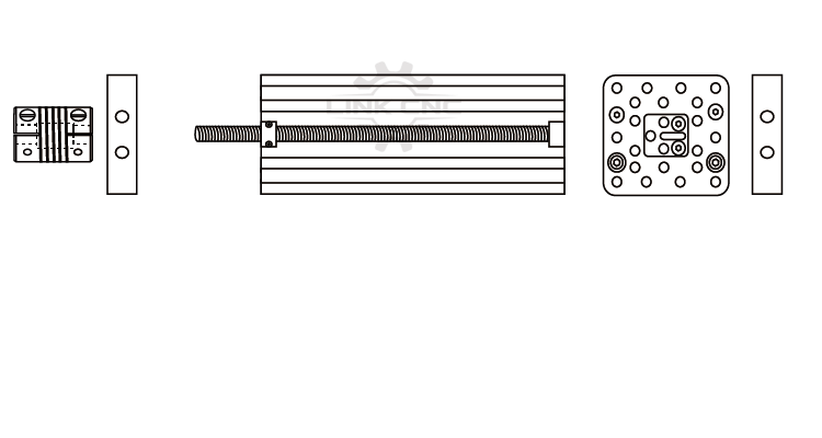 C-Beam Linear Actuator Bundle Kit 400mm - Lead Screw T8 Complete CNC Sliding Table 400mm