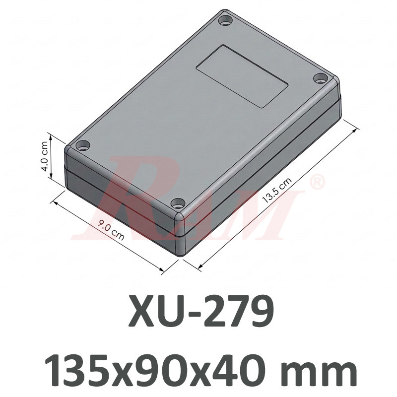 Plastic Project Box XU-279 Size 130x85x35 mm