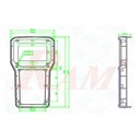 Plastic Project Box NFM-45 Size 207x103x37 mm