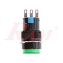Switch Momentary 16mm Red - Self Resetting