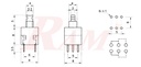 Switch On/Off PCB mounted 6pin - Self Locking