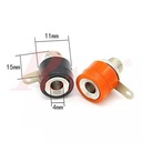 Banana Female Plug 4mm - Short - Red Color