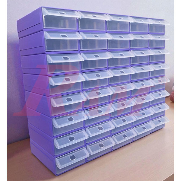 40 Clear Plastic Drawer Set