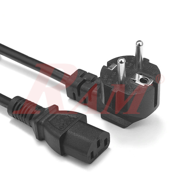 Ac Power Cord Cable 1.75m كابل باور - كابل كمبيوتر طول 1.75 متر