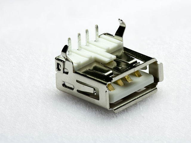 USB Connector on PCB Type A Female 4pin (SKU#USB1)