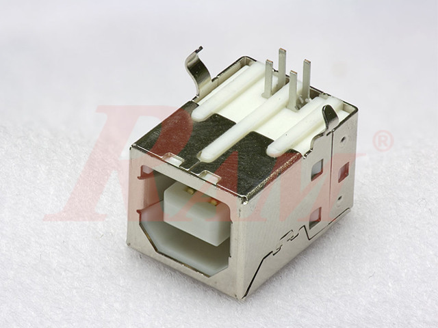 USB Connector on PCB Type B Female 4pin (SKU#USB2)