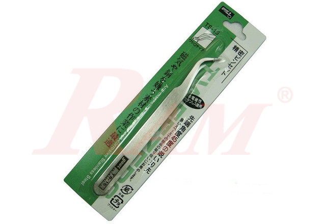 TS-15 Tweezer Angled ملقاط جفت متني عادي