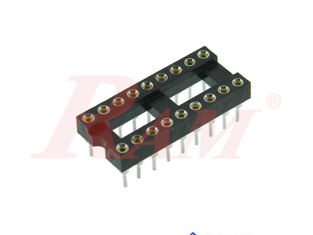 IC Socket R9+9 - Machine Tooled Base 18 pin