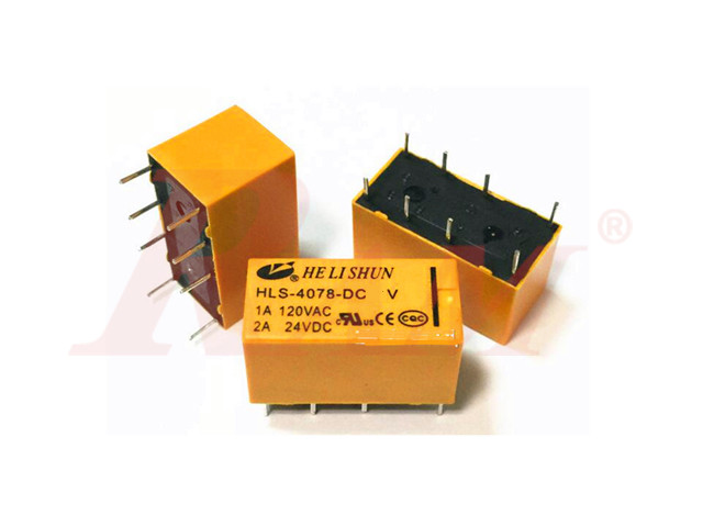 Re11-Relay 12V-1A 8pin Yellow