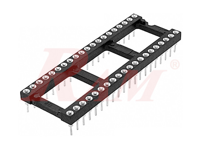 IC Socket R20+20 - Machine Tooled Base 40 pin
