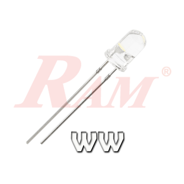 LED 5mm White Color - Super Bright WW