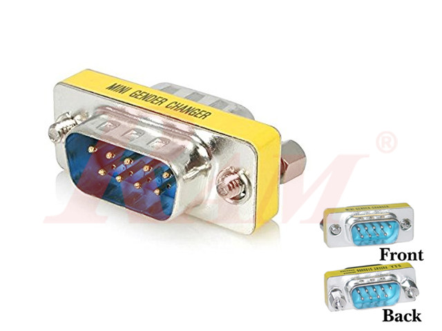 D-SUB DB9 Gender Change Female to Male Converter (SKU#DB30)