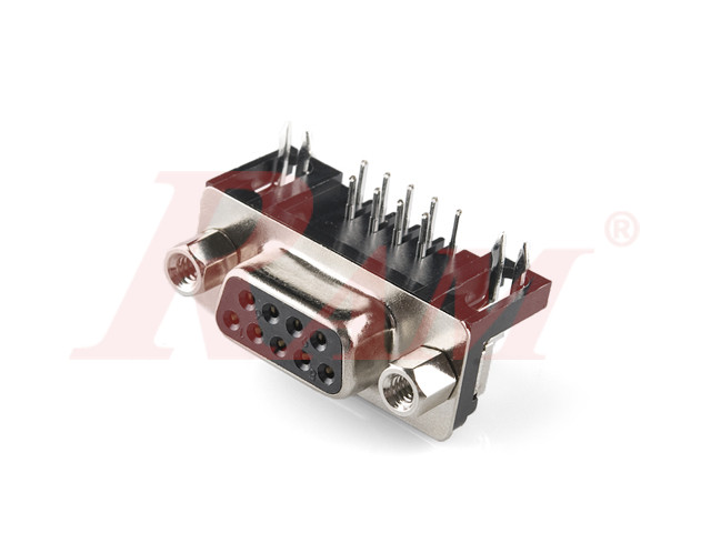 D-SUB DB9 Female Right Angle PCB Mount (SKU#DB7) سوكيت DB9 لحام على بوردة انثى