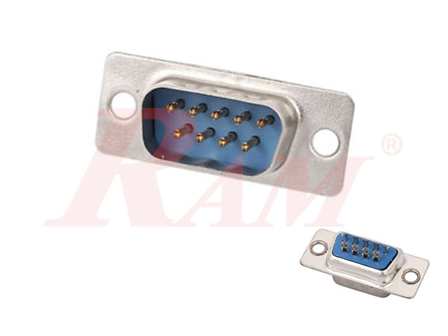 D-SUB DB9 Male Connector - Solder Type (SKU#DB1)  سوكيت DB9 لحام سلك ذكر