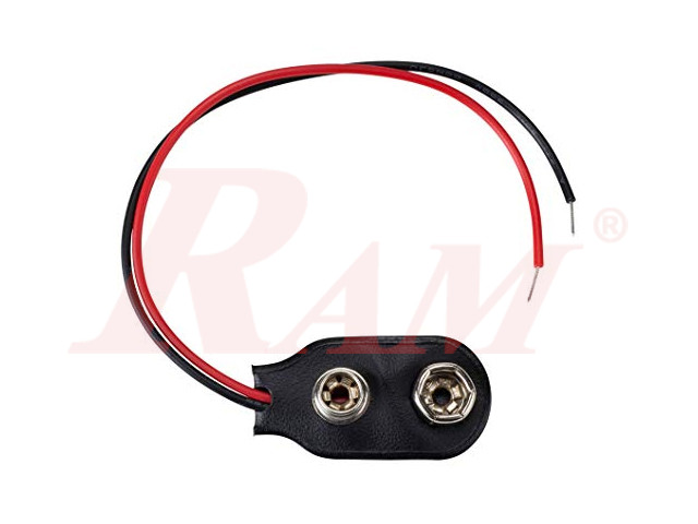 Battery Clip 9V كلبس بطارية 9 فولت بدون نهاية