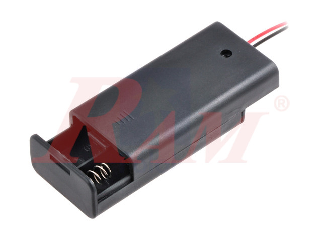 Battery Holder 2xAA + On/Off Switch