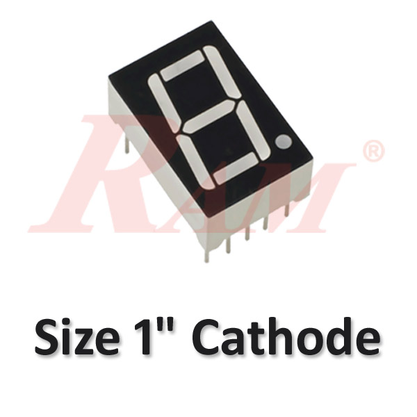 7 Segment 1.0" Common Cathode