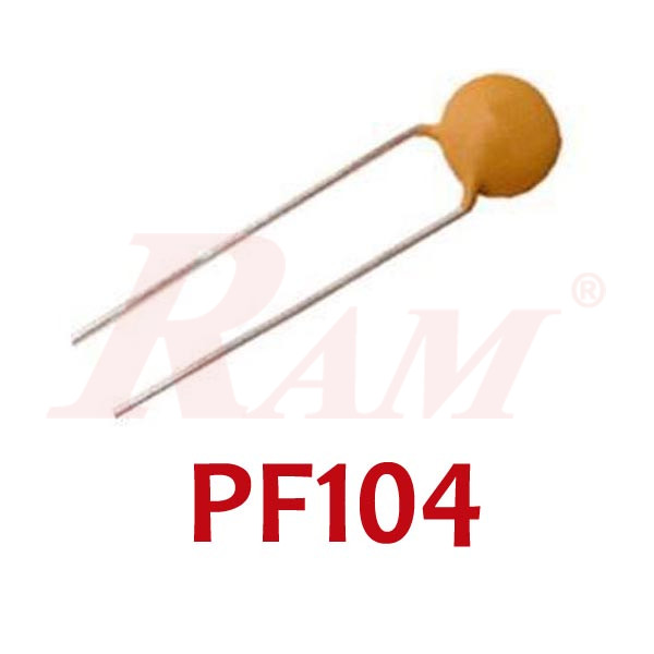 Capacitor مكثف PF104 سيراميك 100 نانو فاراد 25 فولت (100nF 25V)