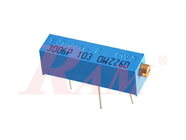 Potentiometer 1KΩ (W102) 3/4W Side Adjustment Cermet