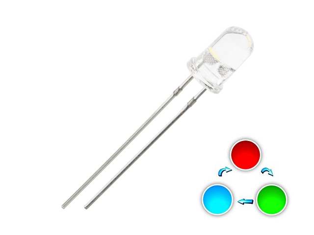 LED 5mm Flashing 7 Color